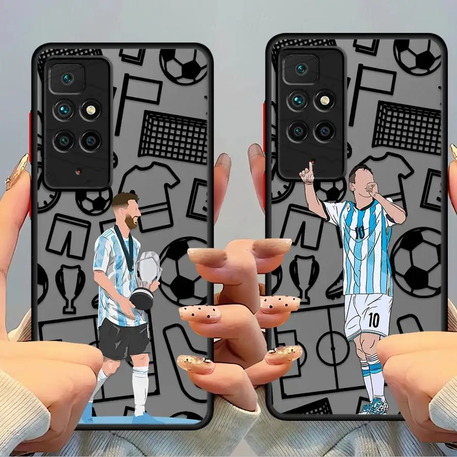 Мягкий чехол для телефона Football Sports Man для Xiaomi Redmi 9 A5 10 A1 K40 Pro A2