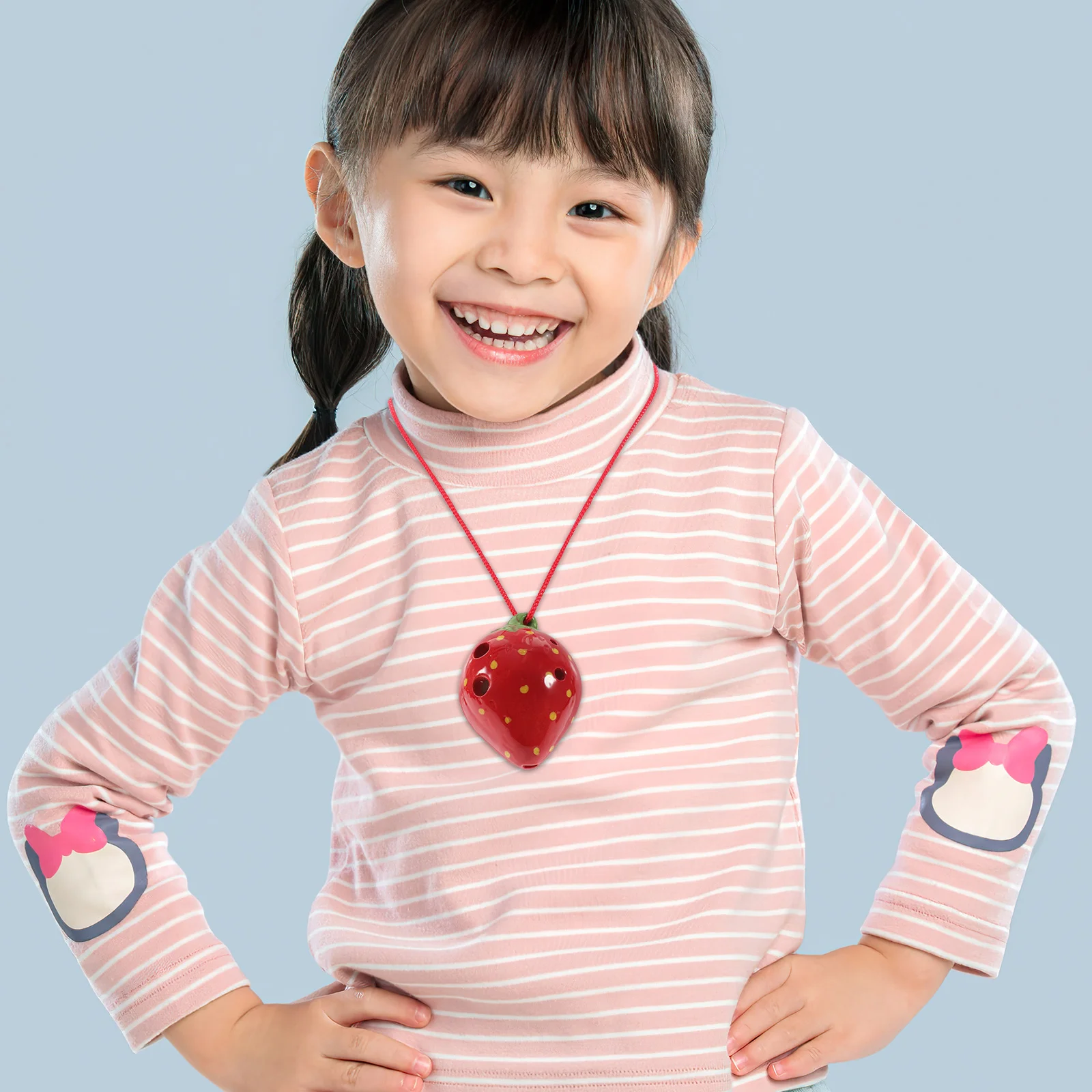 

1Set Creative 6 Hole Ocarina for Beginners Practice Wind Instrument Kids Music Learning Tool Fun Fruit Design Reliable