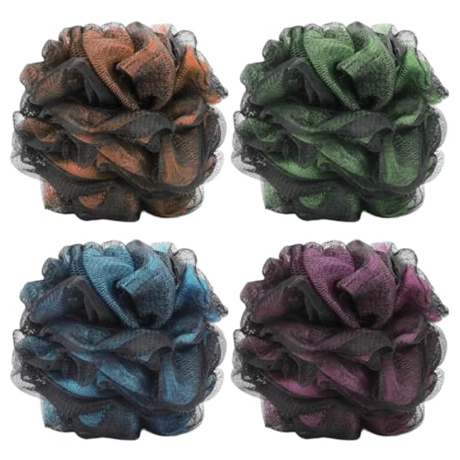 Natural Loofah Bath Sponge Exfoliating Body Scrubber Set