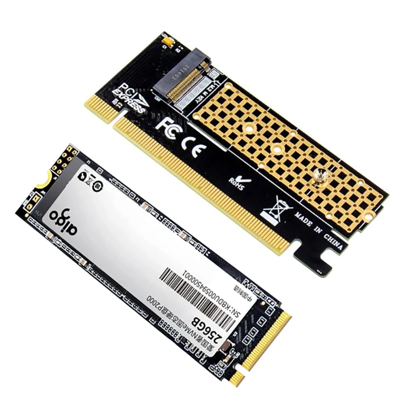 

1pc M.2 to PCIE x16 Adapter Card Pci-e to m.2 Convert Adapter NVMe SSD Adaptor m2 M Key Interface PCI Express 3.0 x4 2230-2280