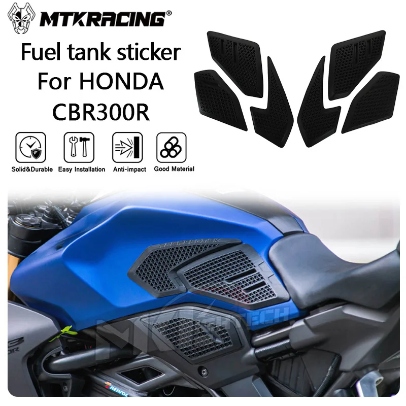 

MTKRACING Anti slip sticker For HONDA CBR300R 2018-2024 Motorcycle Fuel tank sticker Oil Tank Anti-skid Sticker