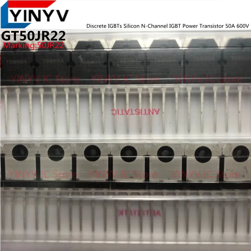 5 Stück/Los Diskrete IGBTs Silizium N-Kanal IGBT Leistungstransistor 50A 600V GT50JR22 50JR22 GT50JR22(S1WLD.E.S TO-3P TO-247 100% Neu – Detail 2