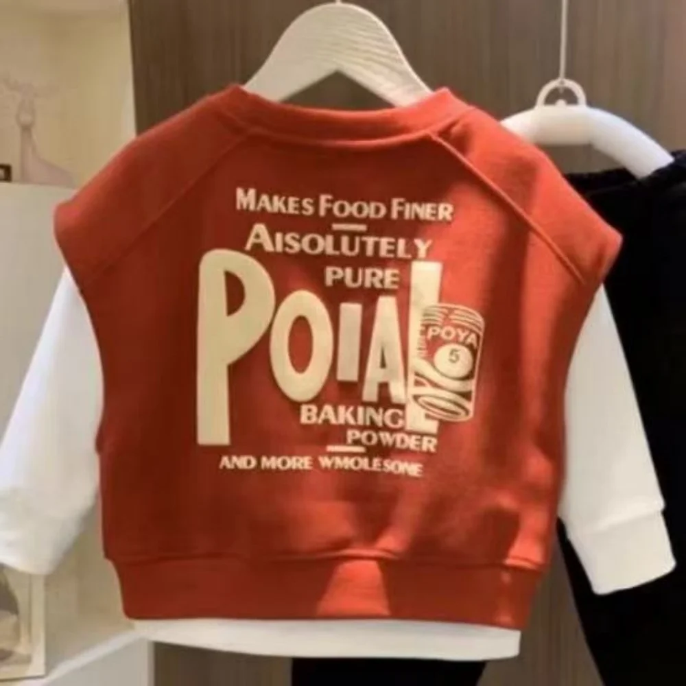 Children's Spring and Autumn Wearing Vest 2025 Underwear Boys Korean Version Weste