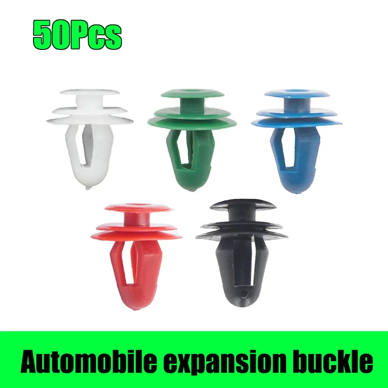 

50 шт. универсальные автомобильные фиксаторы, автомобильные дверные панели, крепежные зажимы, 9 мм отверстие, внутренняя отделка двери автомобиля, зажим для карты, заклепка