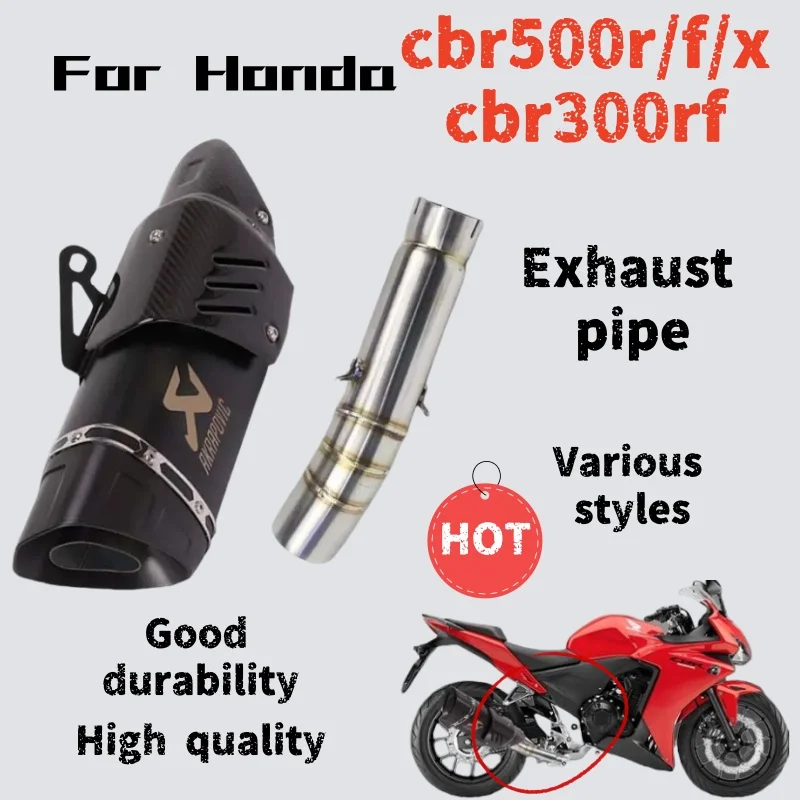 

Для Honda CBR500RFXcbr300rf - Модифицированная передняя выхлопная труба - звук глубокого, богатого и мощного.