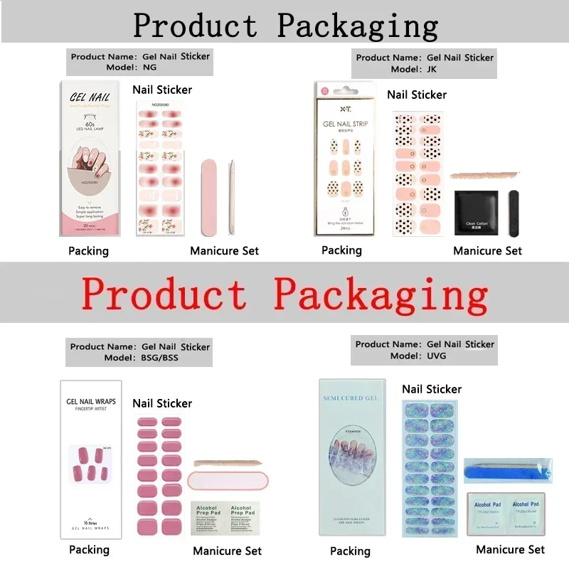 Enveloppes pour Ongles en Gel Semi-Durci Français, Adhésif pour Décoration de Manucure, Imperméable, Longue Durée, Ensemble d'Autocollants pour Nail Art, Lampe UV, Nécessite