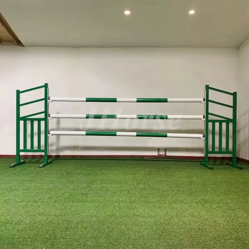 مصنع المبيعات الساخنة أعلى جودة اثنين شريط معدني القفز الحصان الأزرق والأبيض مع أجنحة ملونة