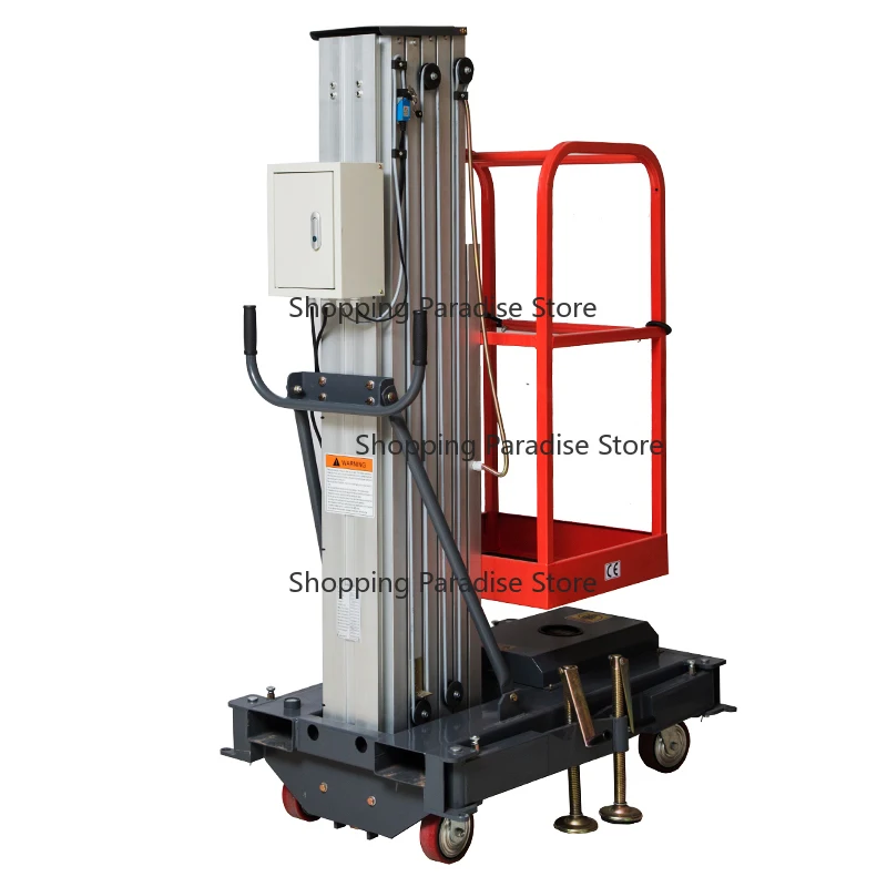 Aerial work platform with CE Electric telescopic portable single-mast aerial crane