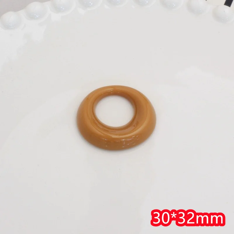 الجملة 50 قطعة/الوحدة اللون طباعة الهندسة جولات شكل الراتنج كابوشون الخرز لتقوم بها بنفسك مجوهرات الملابس الشعر التبعي