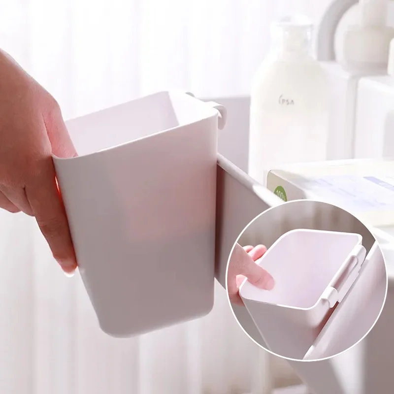 Seau de rangement suspendu, chariot de cuisine, Salon, organisateur de déchets ménagers, poubelle de Salon de beauté, panier suspendu pour la maison, 2/1 pièces