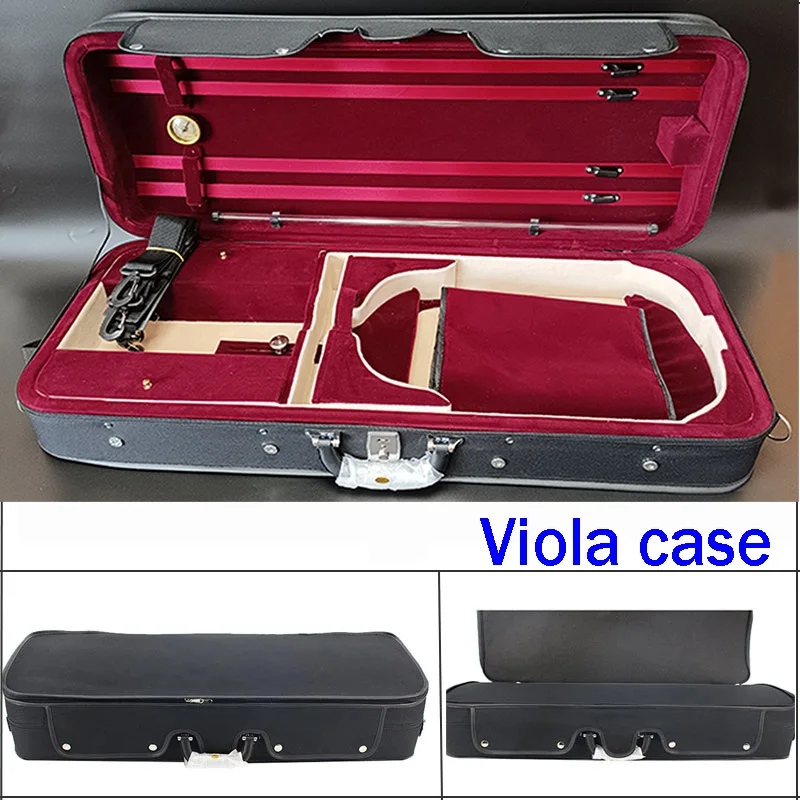 Fastshipping 15, 15.5, 16, 16.5 inch adjustable square piano box waterproof material viola case viola accessary