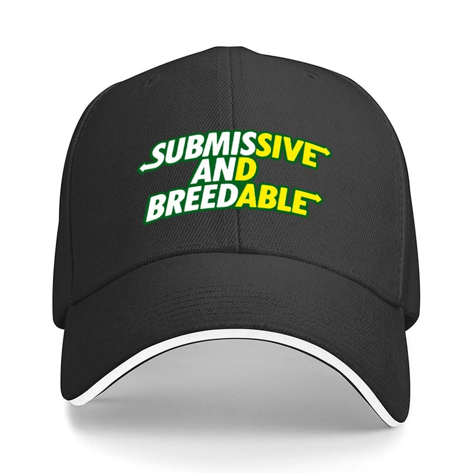 

Submissive and Breedable (Black) Baseball Cap New In Hat black hard hat luxury caps Women's Hats Men's