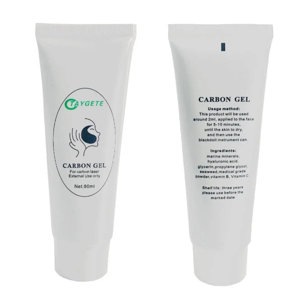 Skin Care 80ML Carbon Peel Cream Gel for Skin Rejuvenation Black Doll,Facial Skin Deep Cleaning with Carbon Gel Nano Activated C