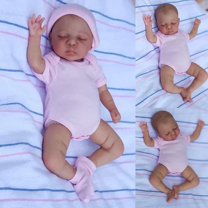 

10inch Luna Mini Reborn Doll Sweet handy Doll soft Body real touch Art Made 3D Skin Lifelike Baby Collectible Doll