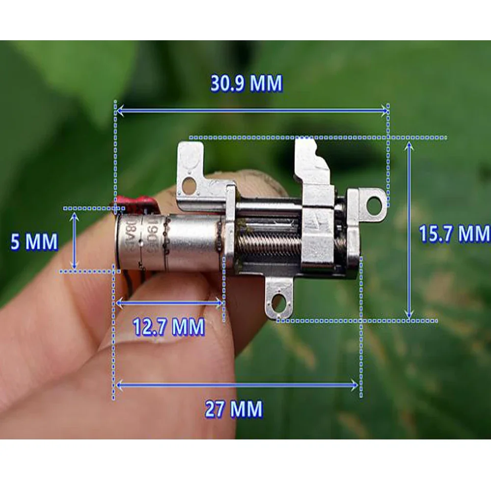 Precision Miniature 5MM 2-phase 4-wire Planetary Reducer Stepper Motor All Metal Gear Metal Sliding Ball Bearing Screw Rod