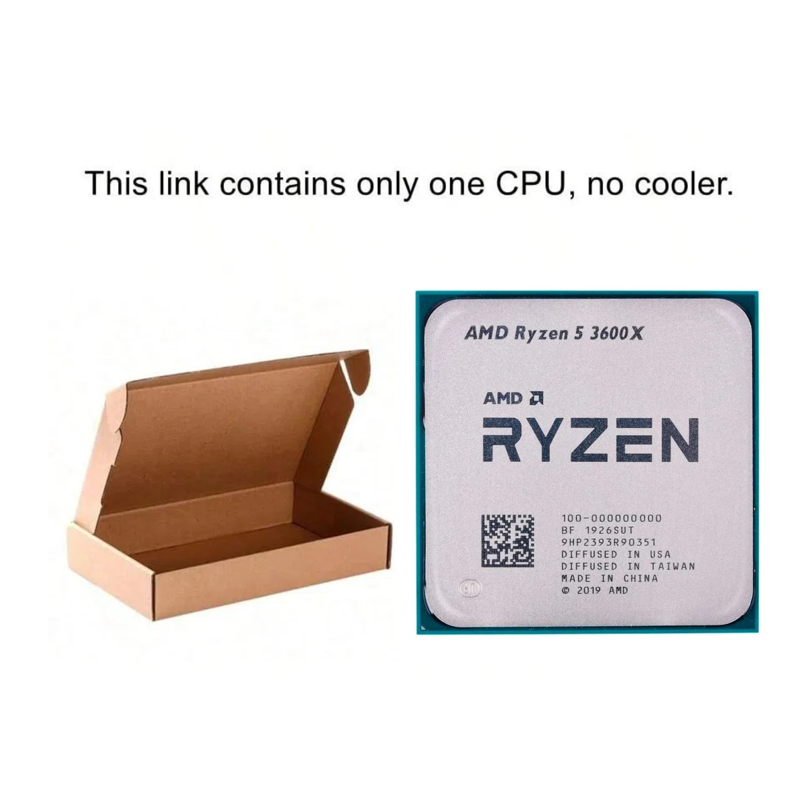 Processore CPU AMD Ryzen 5 R5 3600X 3,8 GHz 6 core 12 thread 95 W LGA AM4
