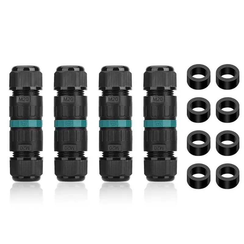 Apr.4 قطعة 2 طريقة 3 صندوق توصيل القطب كما هو موصل الكابلات الكهربائية البلاستيكية المظهر Ø5-12 مم #1