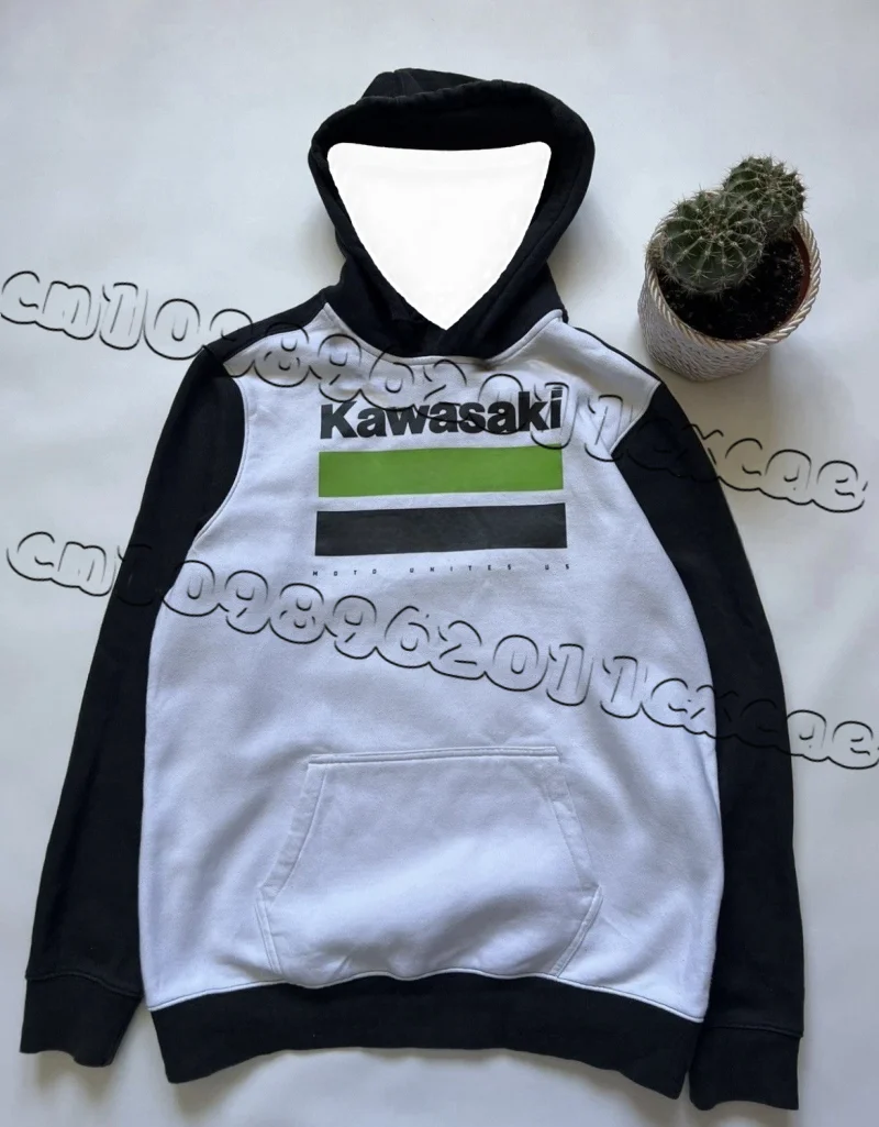 

Kawasaki Cool Hoodie Men's Spring/Autumn Street Style Printed Oversized Edition Women's Versatile Casual Sports Top