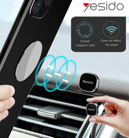 yesido Metal Mini Car Magnetic Phone Stand Center Console Car Navigation Adhesive Stand Super Load-bearing Stand NEW 2025