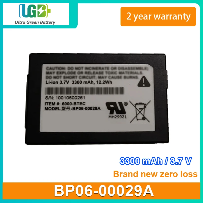 

UGB New Battery For Honeywell 6100 6110 6500 5100 BP06-00029A Battery 3300mAh 3.7V 12.2Wh