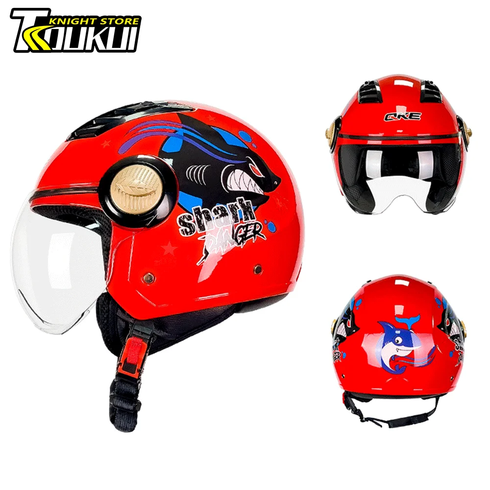 

Motorcycle Helmet Men Women Moto Helmet Fashion Cool Personality Open Face Helmet Multiple Patterns DOT Certification Helmet