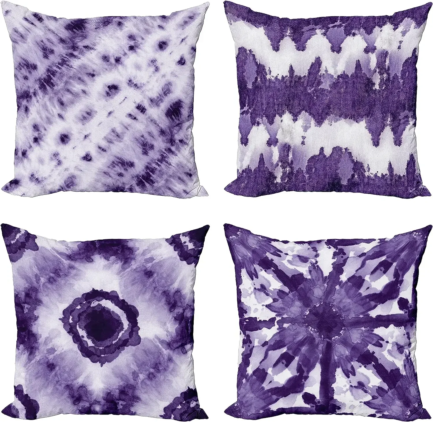 Printed Pillowcase Cushion Cover Ethnic Inspiration of Tribal Atmosphere Watercolor Effect Digital Printing, Decorations