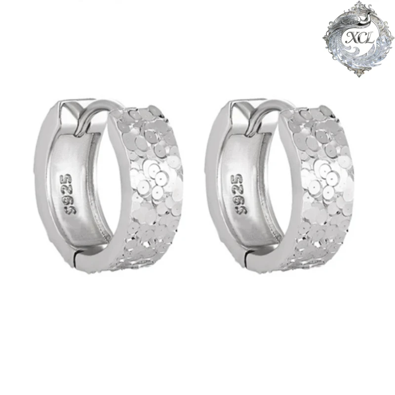 

XCL Hypoallergenic S925 Sterling Silver Fish Scale Hoop Earrings Dreamlike Drop Ear Clips Women Wedding Party Jewelry Gift