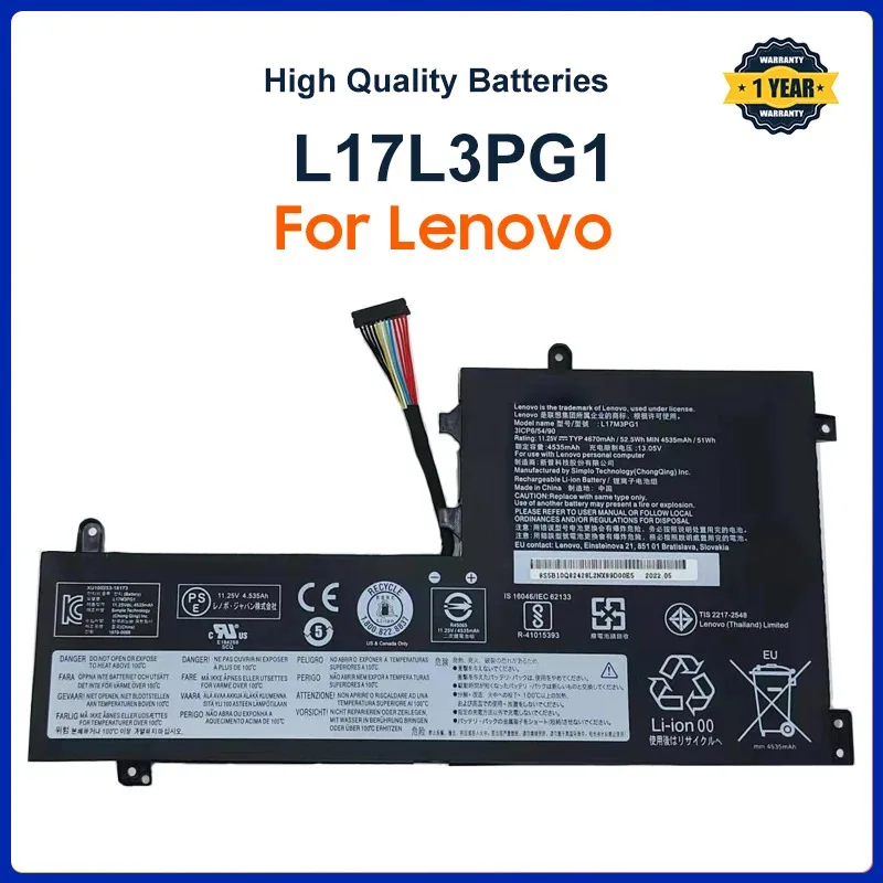 L17L3PG1 Laptop Battery for Lenovo Legion Y530 Y530-15ICH Y730-15ICH Y7000 Y7000P L17C3PG1 L17C3PG2 L17M3PG1 L17M3PG3