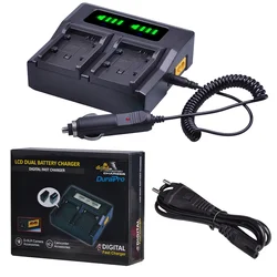 BP-828 BP-808 LED Dual Rapid Charger for Canon BP808/809/819/BP828 Battery for Canon VIXIA HF G30 G40 XA20 and XA25 Camcorders
