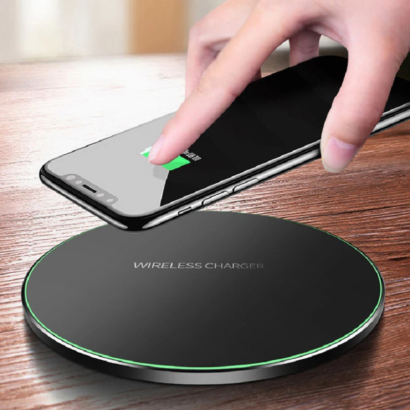 15W Fast Wireless Charger Pad for iPhone 14 13 12 11 Pro Max X 8 For Samsung Galaxy S23 S22 S21 Huawei Xiaomi Wireless Charging