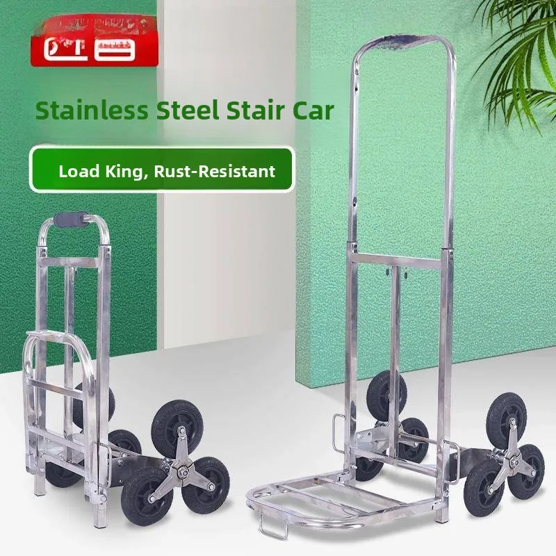 stainless-steel-portable-hand-pulled-cart-stair-climbing-moving-truck-lightweight-foldable-shopping-cart-for-home-storage