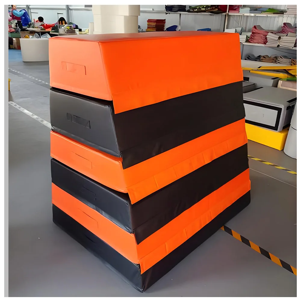 أفضل بائع PVC شبه منحرف الجمباز Plyo Boxes المعدات الناعمة المشهورة بين المدربين