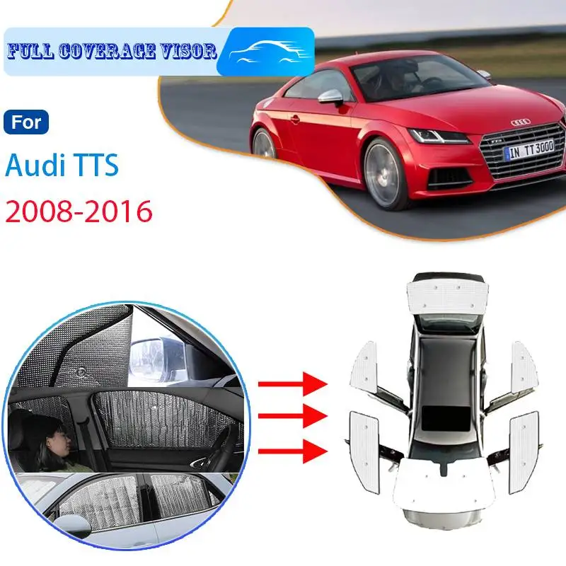 For Audi TTS 2008 2009 2010 2011 2012 2013 2014 2015 2016 Car Full Coverage Sun Visor Sun Protection Windshiel Car Side Window