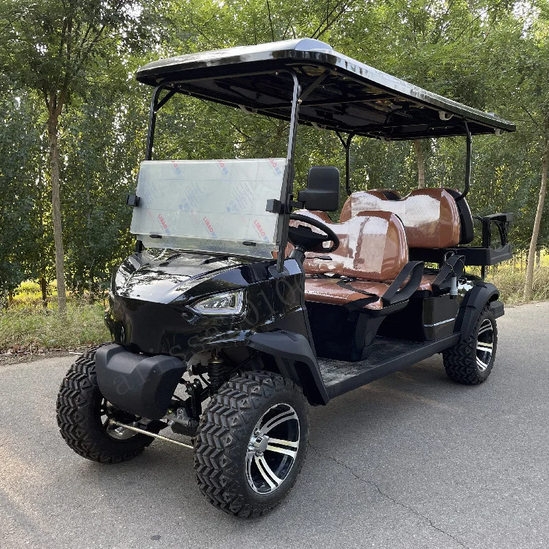 

Hot Sale 4000W Four Wheels Golf Scooter Metal Controller Storage Charging 4 Seats 6-8 Seater Battery Powered Electric Golf Cart