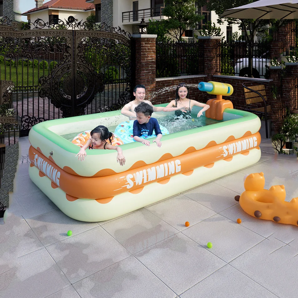 Inflatable Pvc Multi-Functional Swimming Pool, Family Inflatable Swimming Pool, Outdoor, Outdoor Swimming Pool Fun