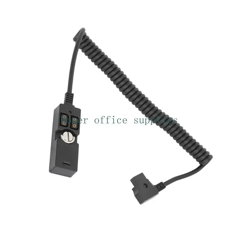 K43B Heavy Duty V Battery Dtap Cord With 3-Way Outputs For Camera Accessories