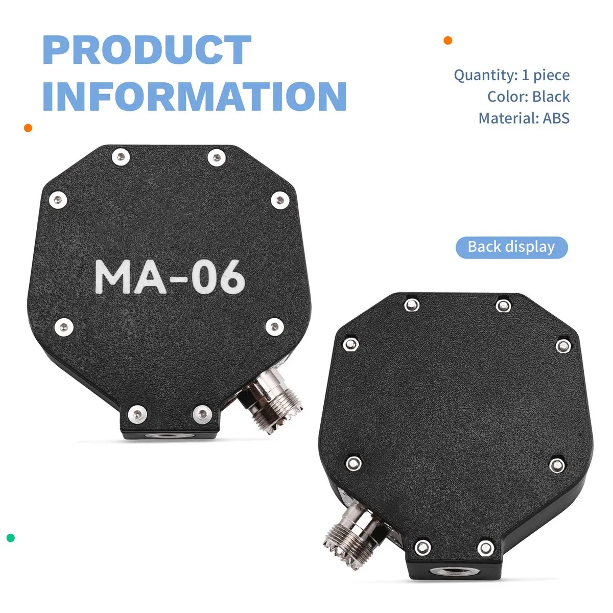 【dt56】ma-06-100w-正極v-水平短波伸縮アンテナベース、1-1バランスアンテナ内蔵