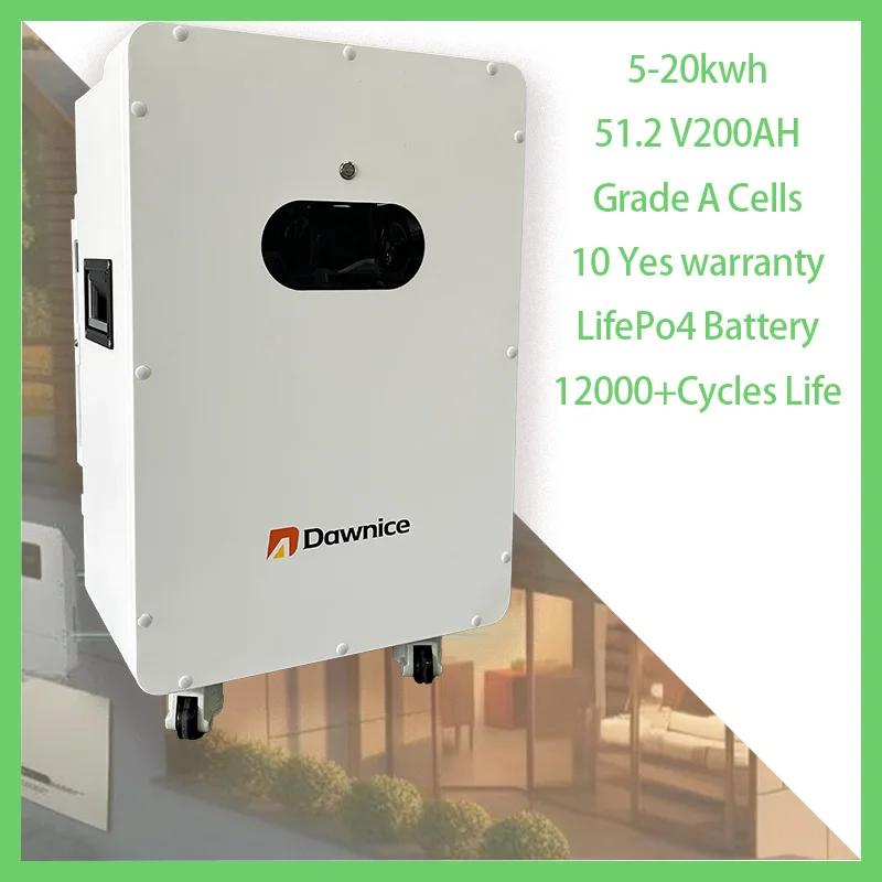 

Grade A 51.2v 10kwh Lifepo4 Battery 100Ah 200Ah Power Wall Lithium Battery 5kwh 15kwh Solar Energy Storage Battery