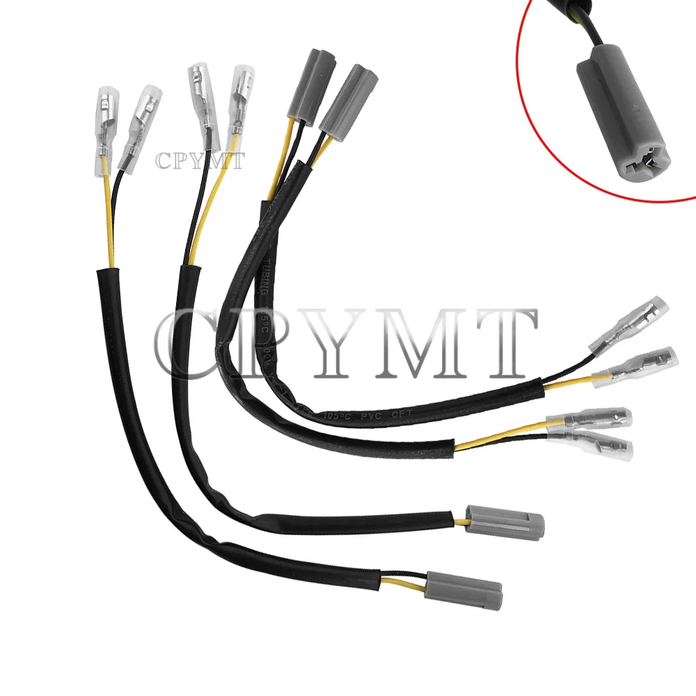 Motorcycle OEM Turn Signal Wiring Connectors Indicator Cable Plug Adapters Fit For GSF600S GSF1200/ S Bandit GSX-R 600 750 1000