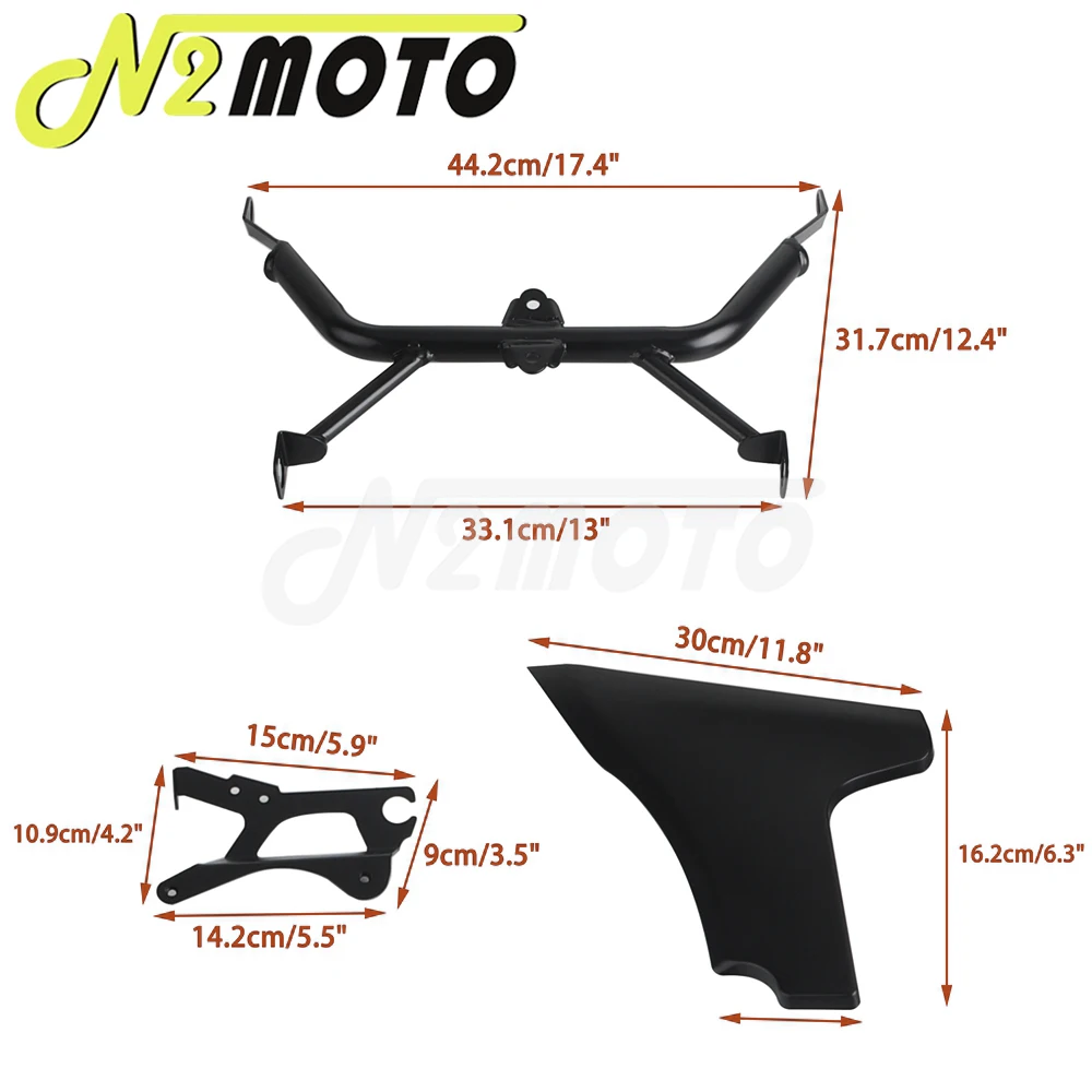 For Harley Touring CVO Road Glide ST FLTRXSTSE 2024 FLTRXSE 2023-up Motorcycle Black Side Fairing Cover Panel Holder Bracket Kit