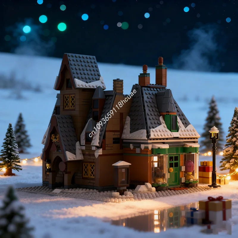 

1048pcs MOC Modular Hogsmeade Modification Set Harry Model Building Blocks Christmas Gifts DIY Idea Brick Kids Toy Birthday