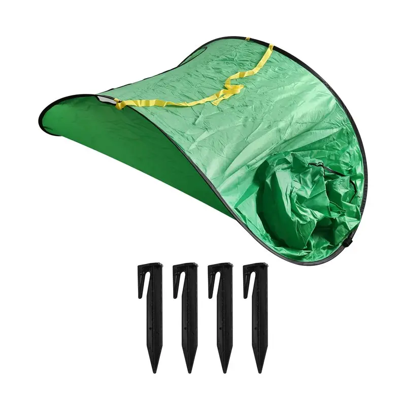 

AT43-Складной садовый мешок для сбора листьев, садовый мешок для мусора, многоразовый ловушка для листьев для очистки газона, двора, садовый инструмент