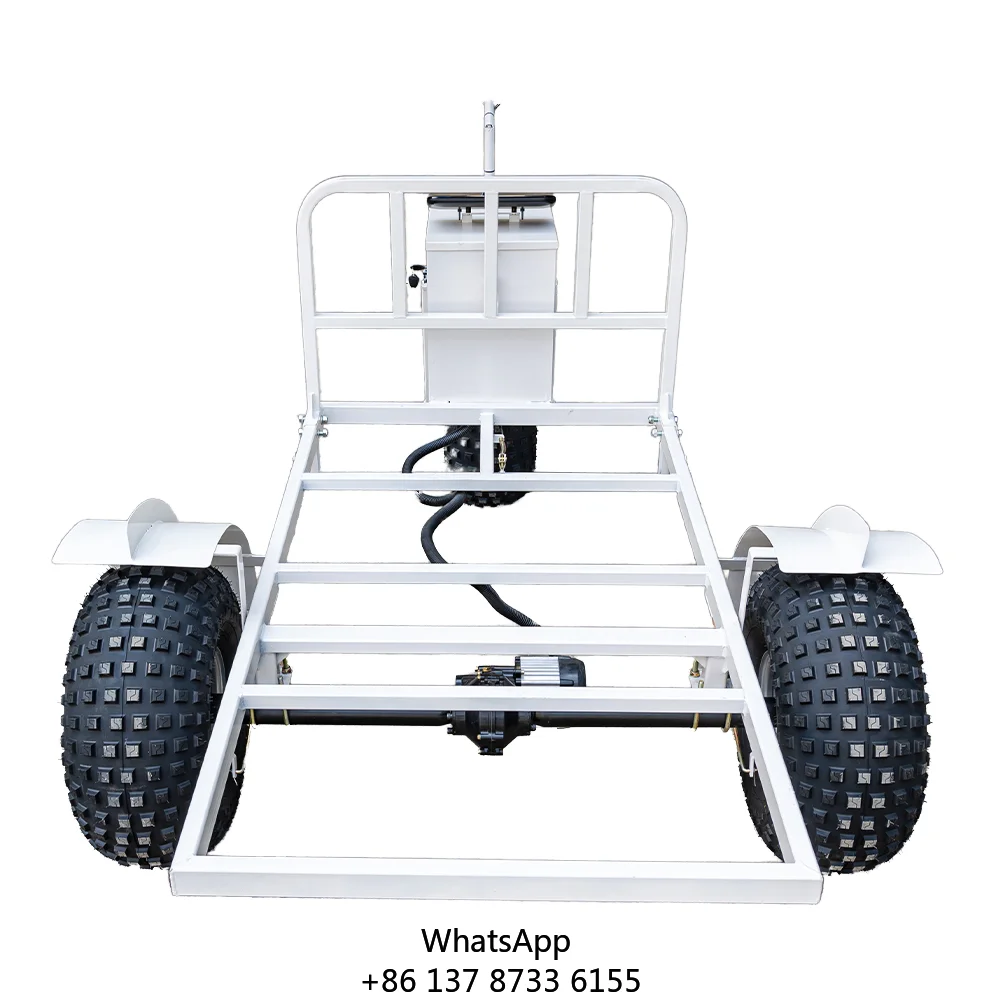 Wholesale Wheel Heavy Electric Trolley For Industrial Outdoor Logistics Warehouse Cargo Mover Truck Electric Platform Trolley