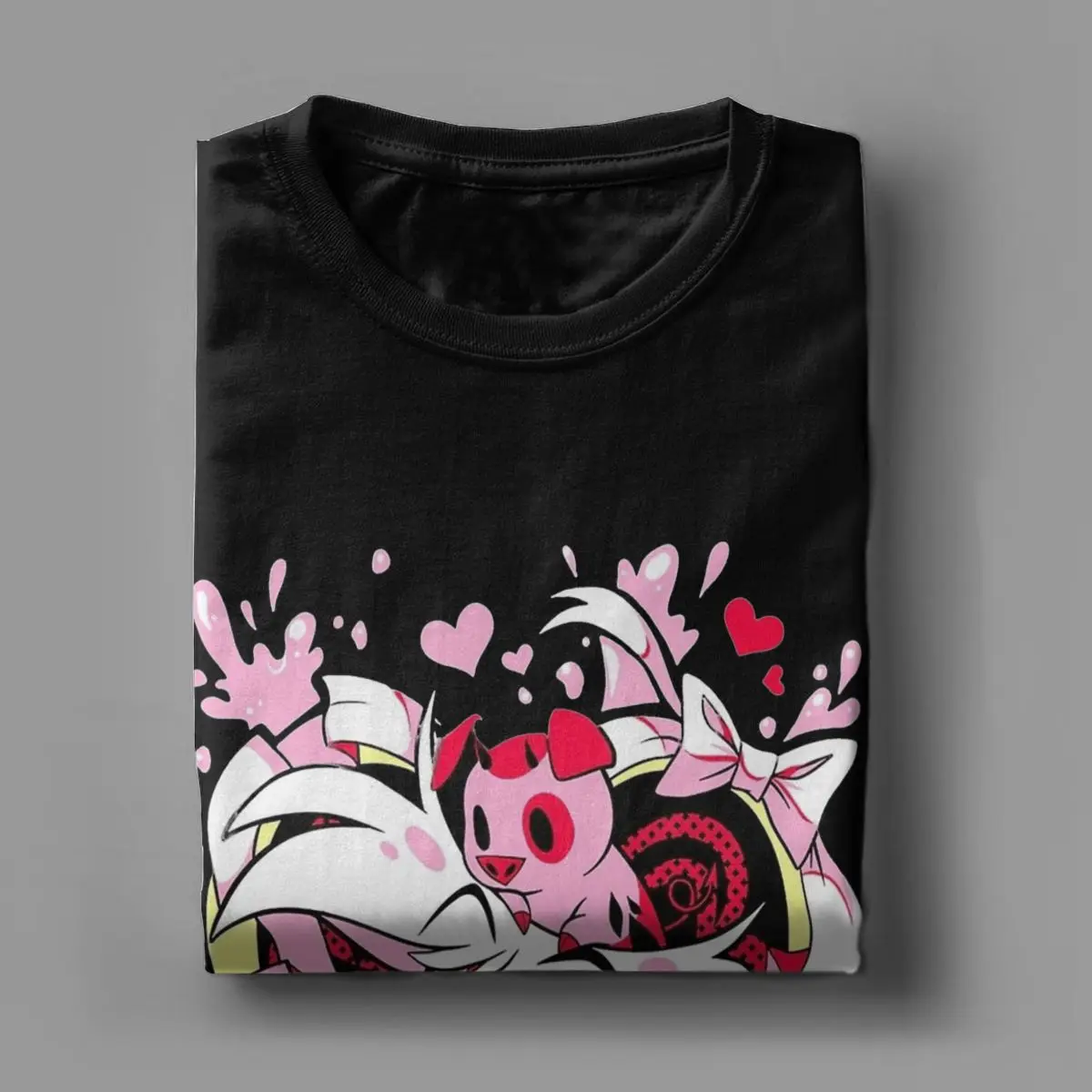 Hazbin Angel Dust Hotels T-Shirt for Men anime express Hotel Funny Cotton Tees Round Collar Short Sleeve T Shirt Adult Tops image 4