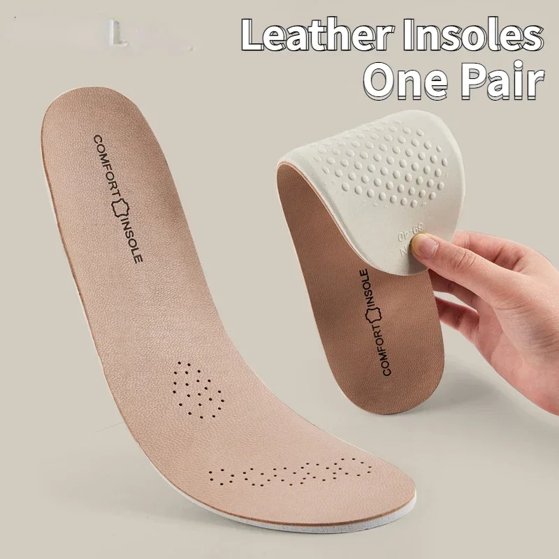 

Cow Leather Latex Sports Insole Sheepskin Cowhide Insoles for Shoes Arch Support Shoe Pads Shock Absorbing Shoe Sole Inserts