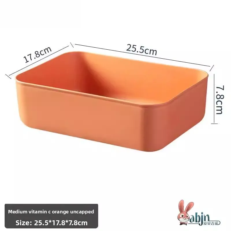 

Пластиковый прямоугольный настольный органайзер-корзина для хранения мелочей, игрушек и бытовых принадлежностей