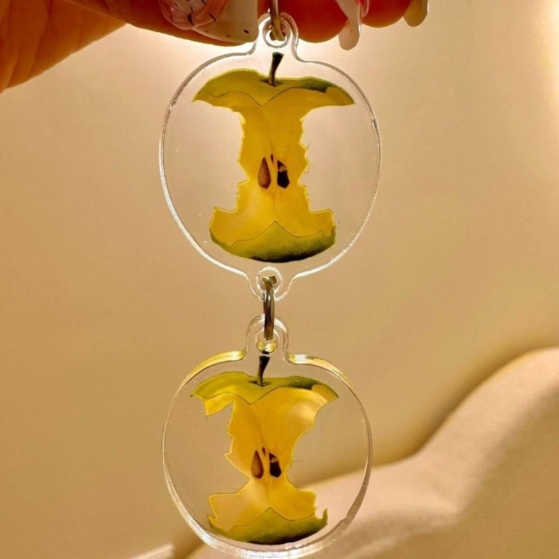 تايوان المسلسلات التلفزيونية ABO الرغبة المحيط جيانغ بين تأثيري المفاتيح الاكريليك الأخضر التفاح Pip كيرينغ مفتاح سلسلة حلية الديكور الدعامة #2