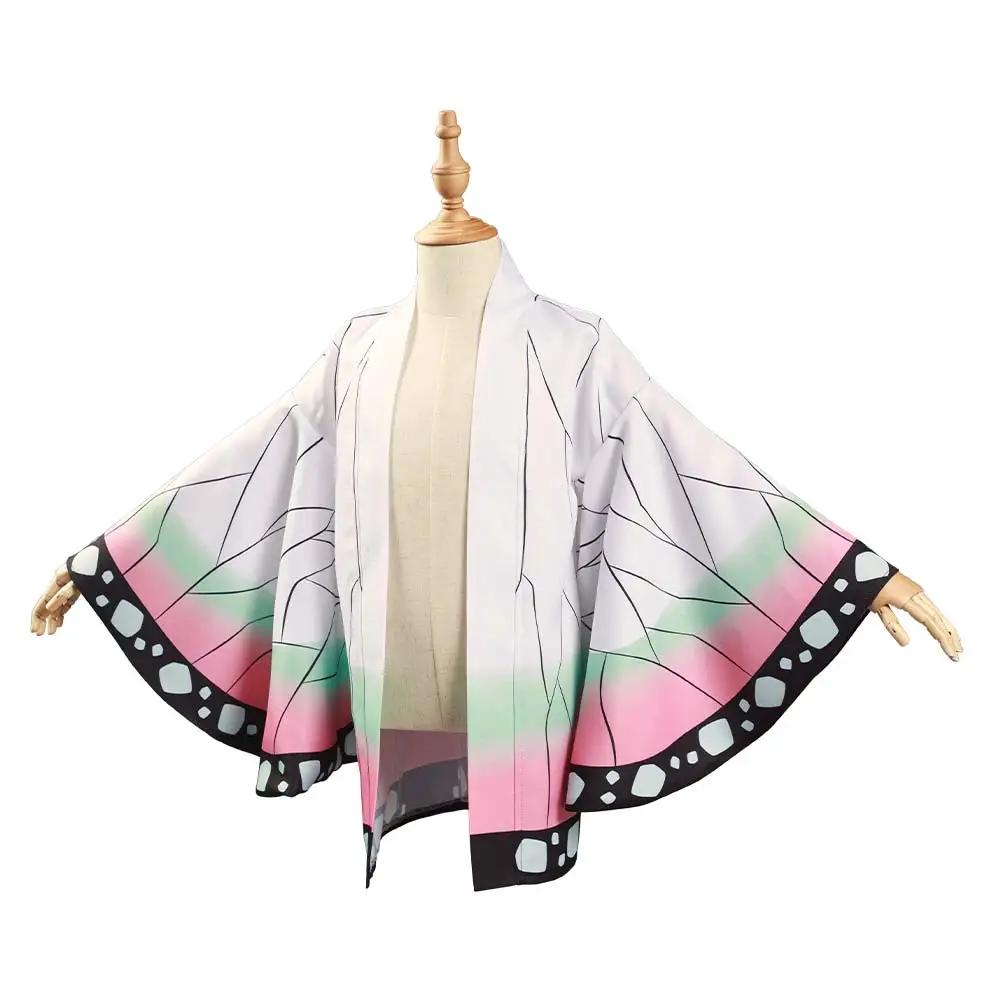 Bambini bambini Tanjiro Kamado /Kamado Nezuko Cosplay Costume giacca cappotto Kimono carnevale di Halloween