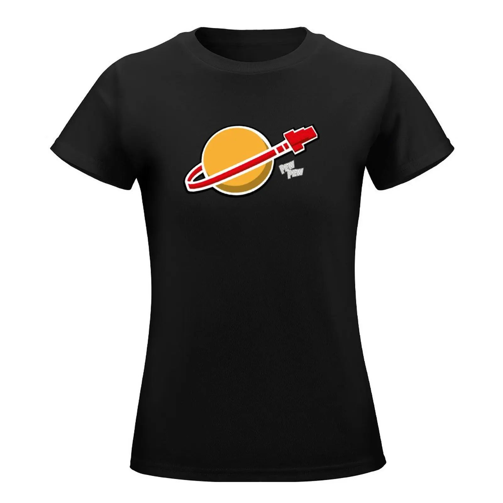 Classic Pew Pew in Space T-Shirt anime clothes plus size tops hippie clothes oversized western t shirts for Women