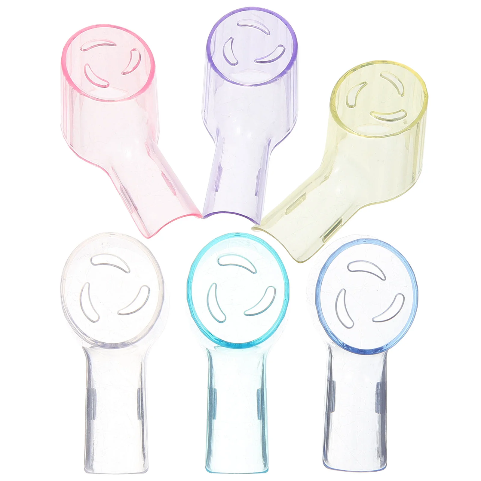 

6 Pcs Electric Toothbrush Head Cover Covers Travel Covering Caps Holder Dust for Toothbrushes Plastic